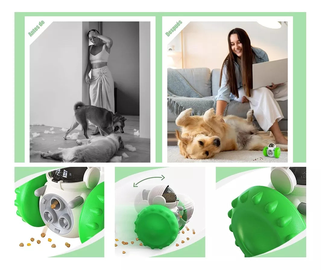 Juguete Interactivo Dispensador de Premios para Perros y Gatos