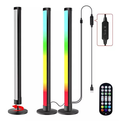 Luces LED RGB Activadas por Sonido — Barras de Ambiente