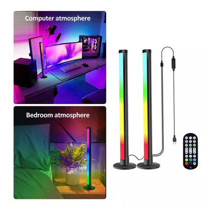 Luces LED RGB Activadas por Sonido — Barras de Ambiente