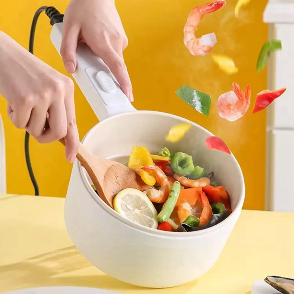 Olla Eléctrica Multifuncional 1.8L — Cocina Todo en Uno