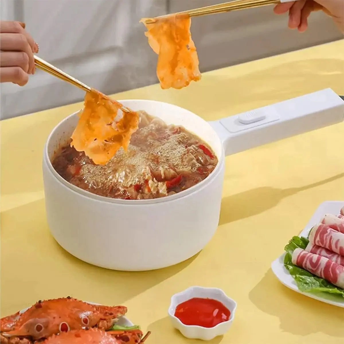 Olla Eléctrica Multifuncional 1.8L — Cocina Todo en Uno